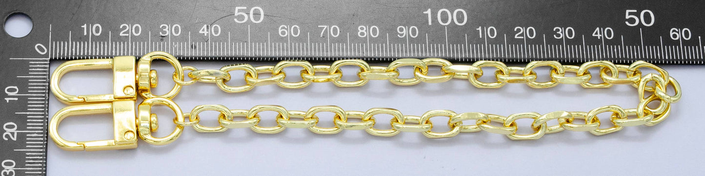 Chunky Gold Filled Cable Purse Chain for DIY Bag Charms
