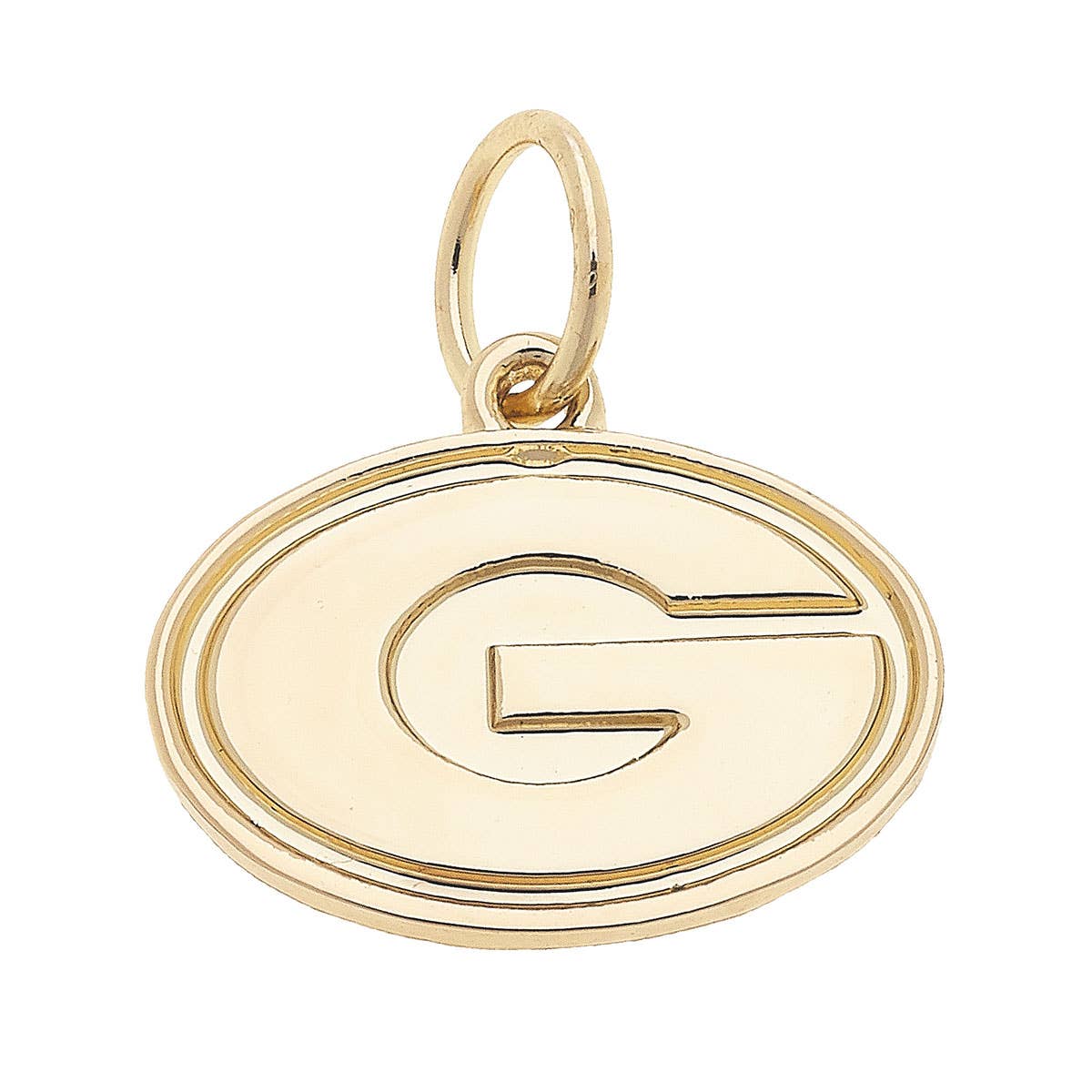 SPORTS- Gold Georgia Bulldogs Shiny Logo Charm