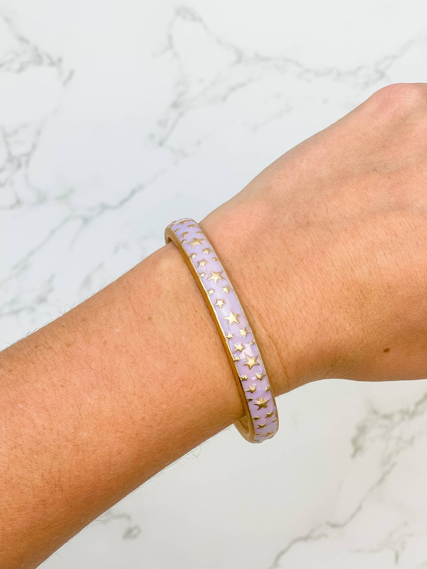 Star Enamel Cuff Bracelet