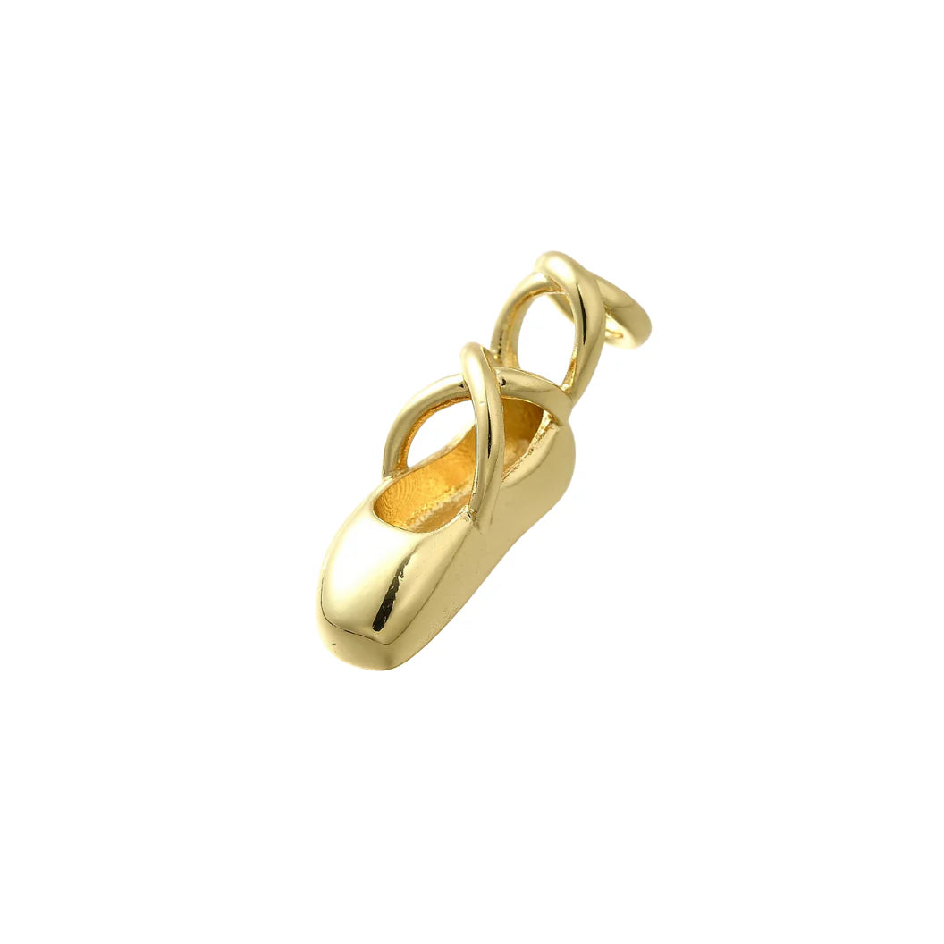 SPORTS- Gold Ballerina Slipper Charm