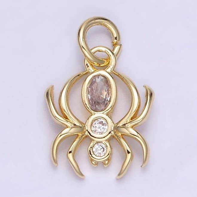 Gold Spider Charm