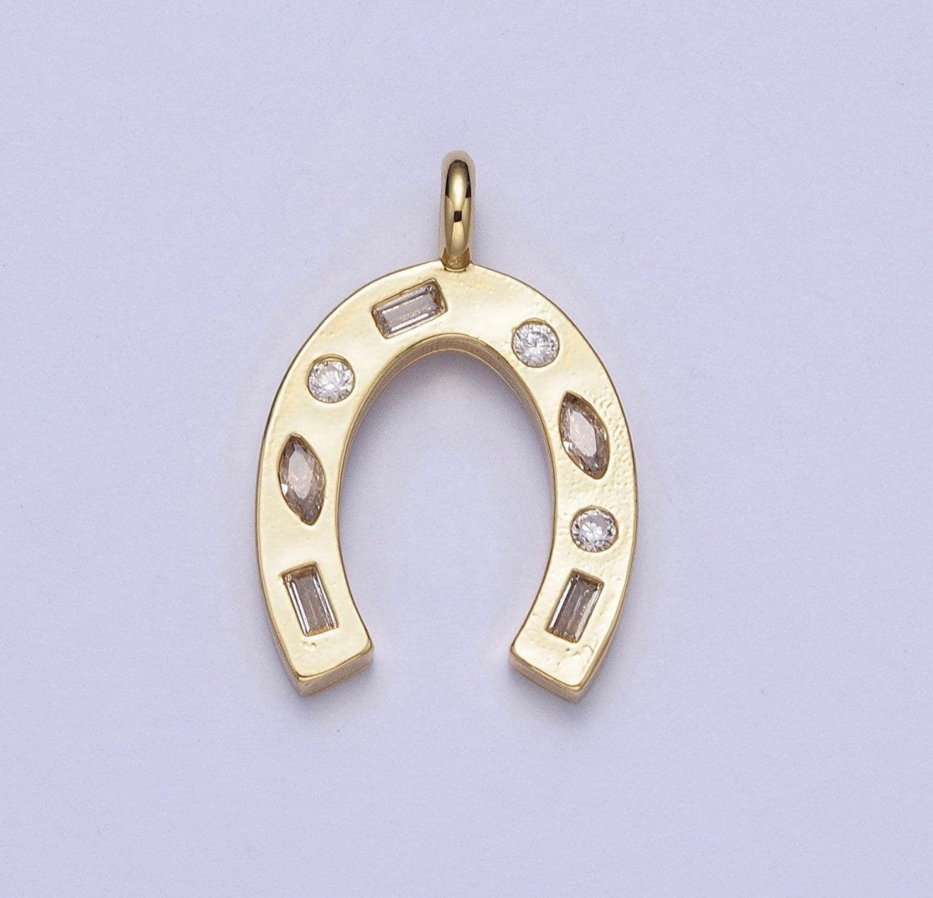 Gold Large Horse Shoe Charm