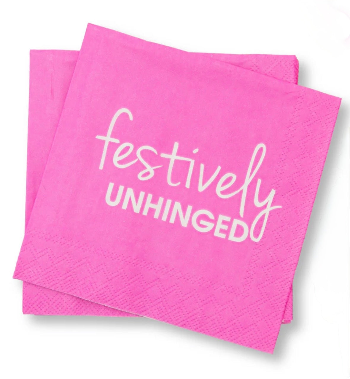 Festively Unhinged- Cocktail Napkins