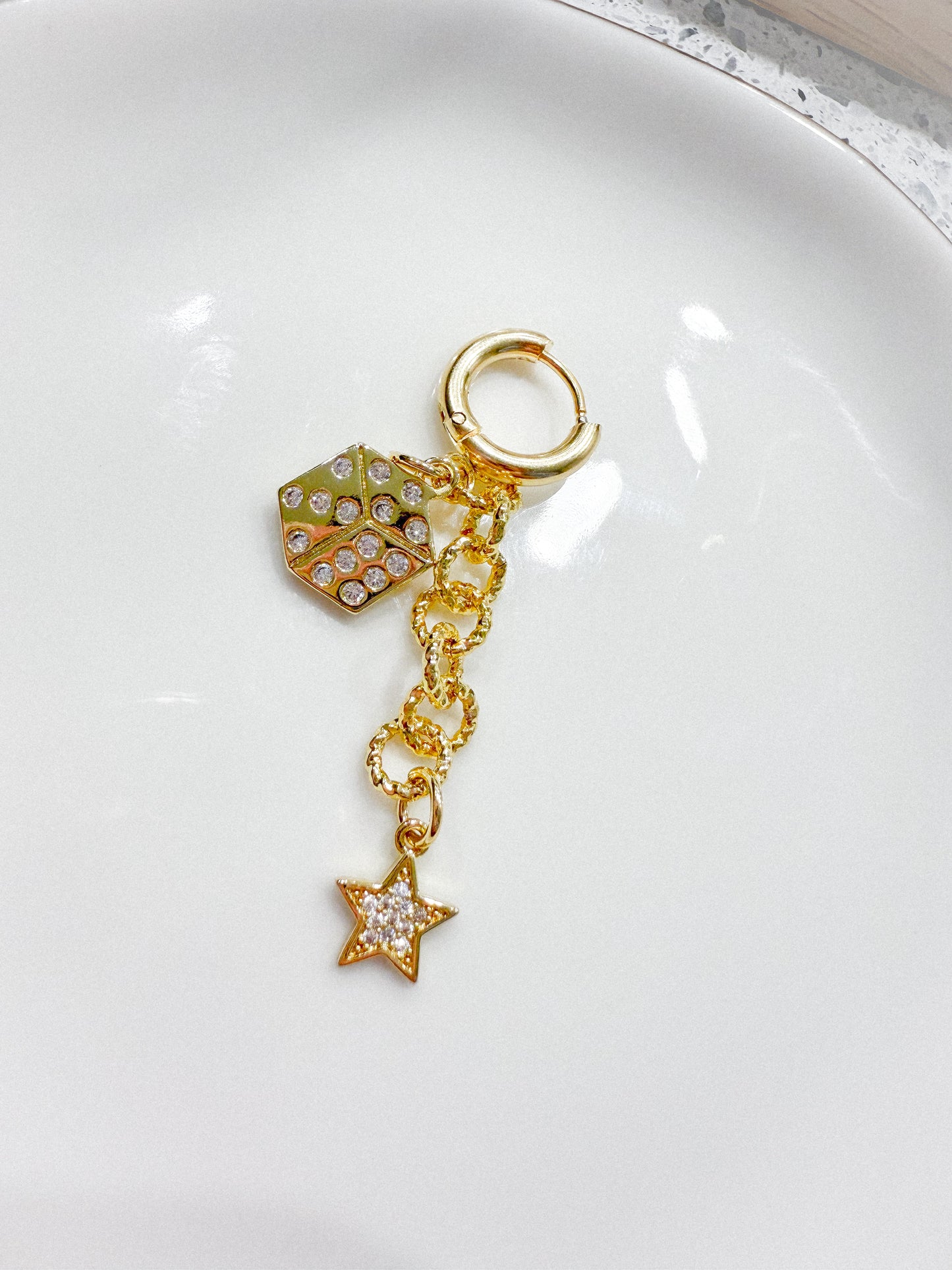 Lucky Dice & Star Bikini Charm Duo