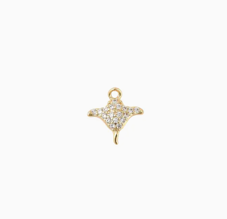 Stingray Charm Gold