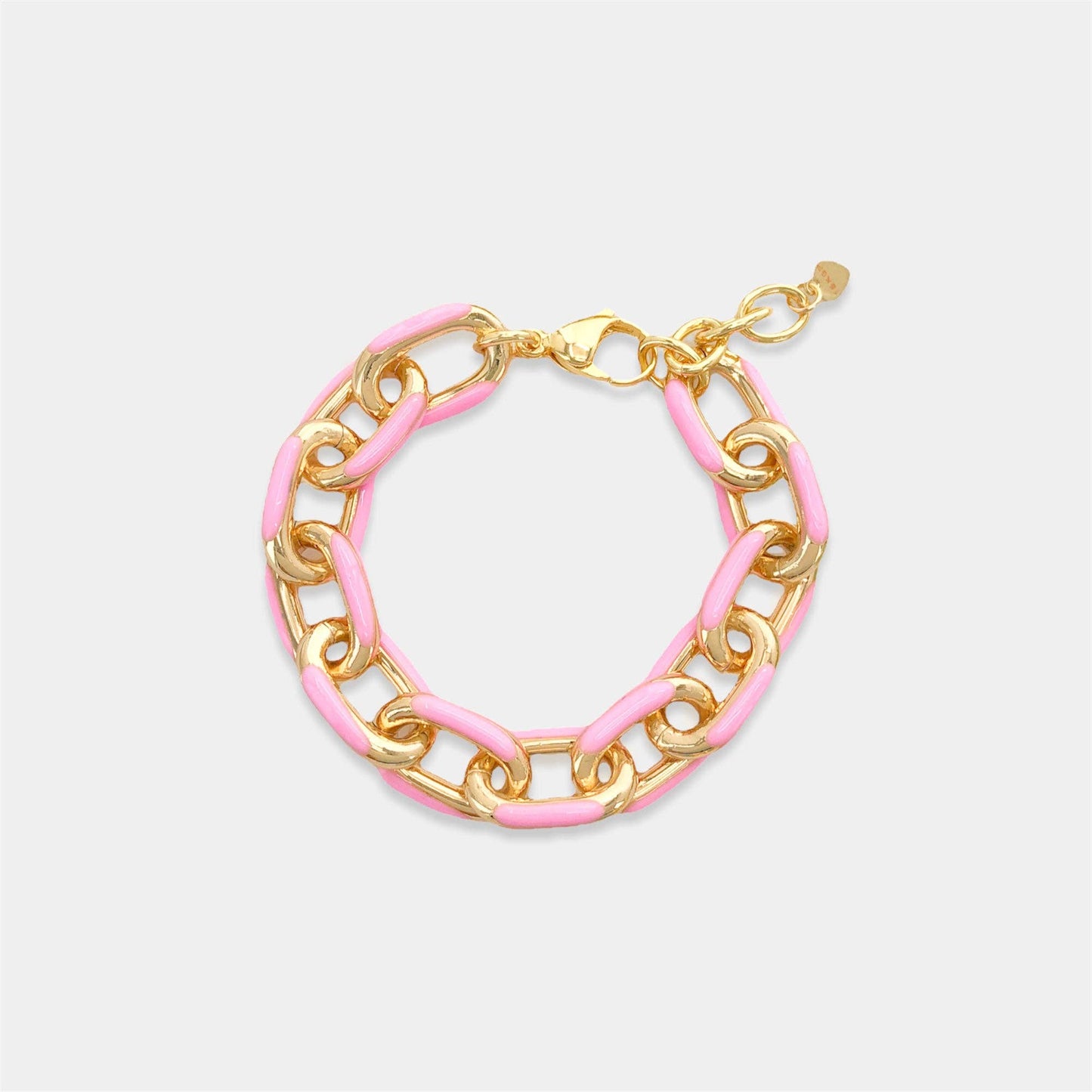 Enamel Paperclip Bracelet