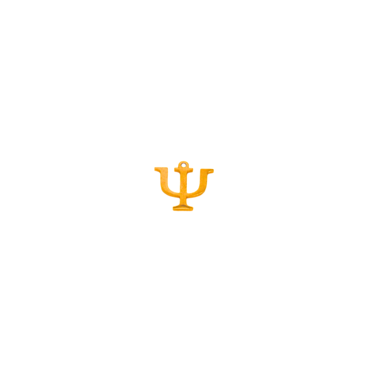 Gold Greek Life Letter Charm Collection Featuring Sigma, Tau, Gamma, Alpha, and More