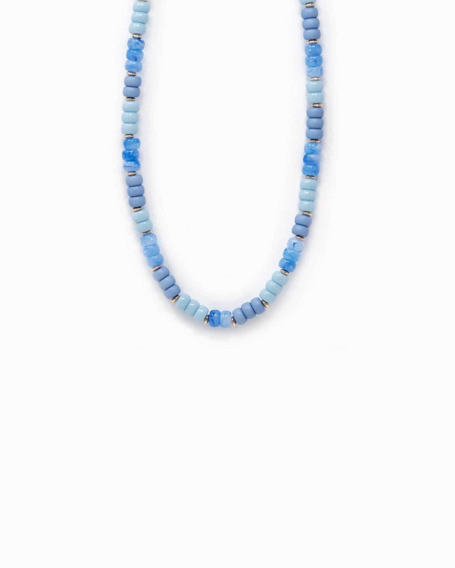 Necklace - Charm Bar - Multi-Color Beaded Necklace