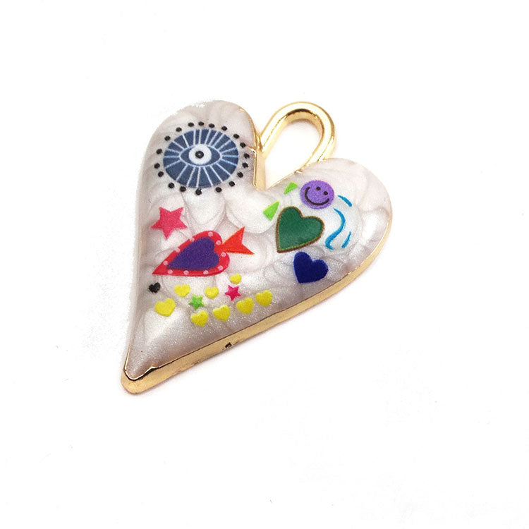 SIGNS, SHAPES & SYMBOLS- Doodle Hearts Charm