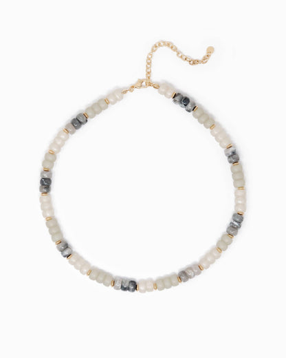 Necklace - Charm Bar - Multi-Color Beaded Necklace