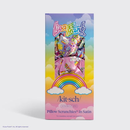Lisa Frank x Kitsch Pillow Scrunchies® in Satin in The Fantastic World of Lisa Frank