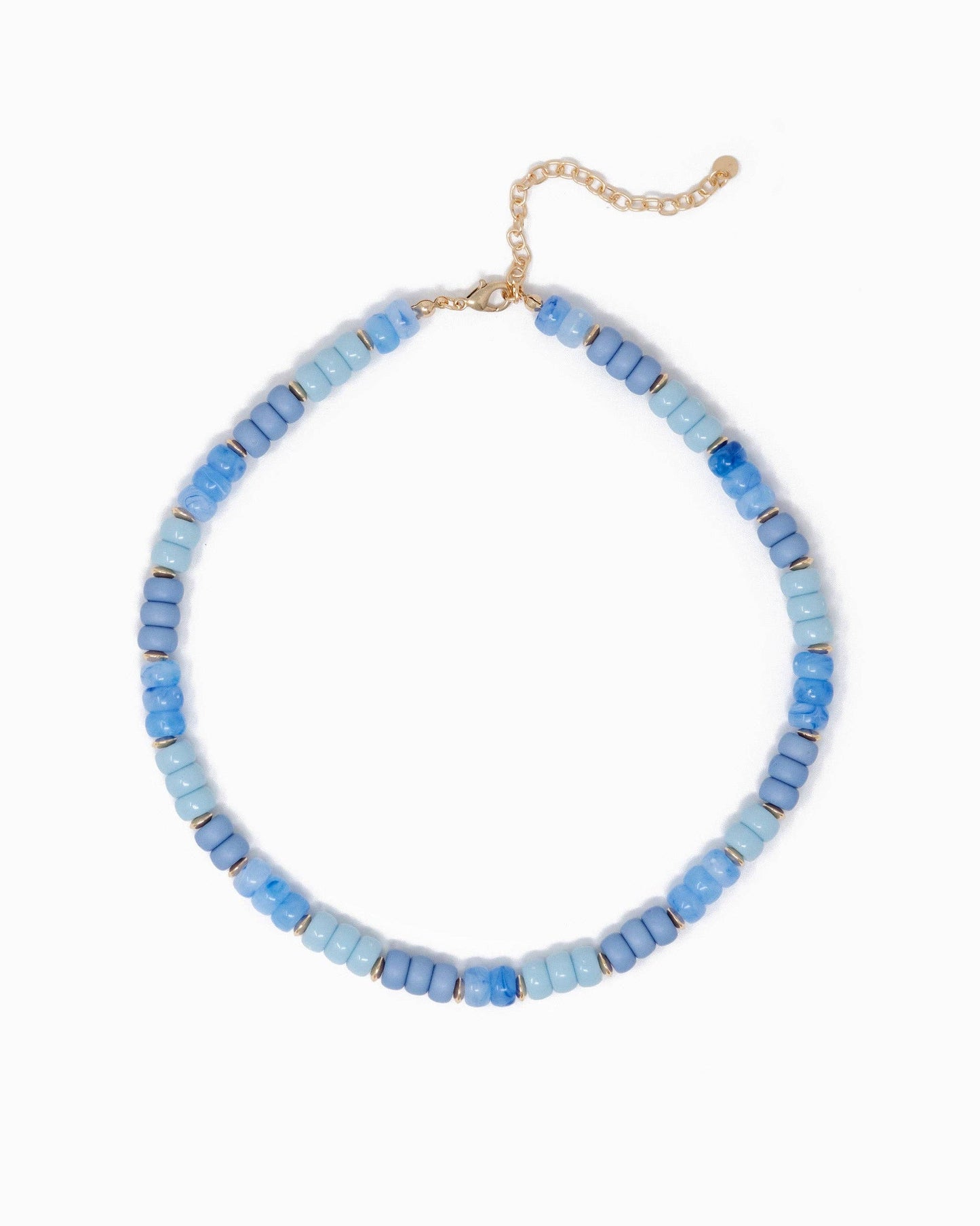Necklace - Charm Bar - Multi-Color Beaded Necklace