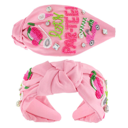 Lets Par-Tee Embellished Knotted Headband