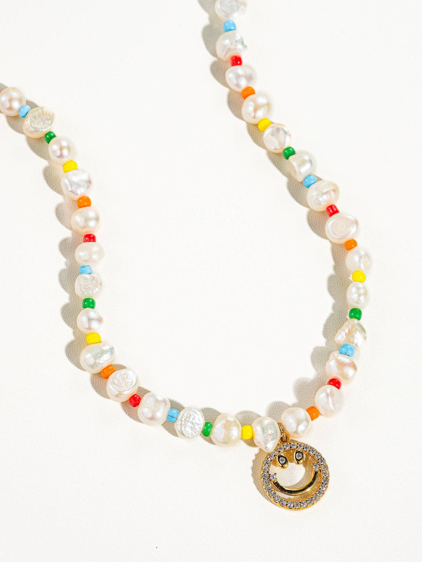 Sunshine & Smiles Pearl Choker Necklace