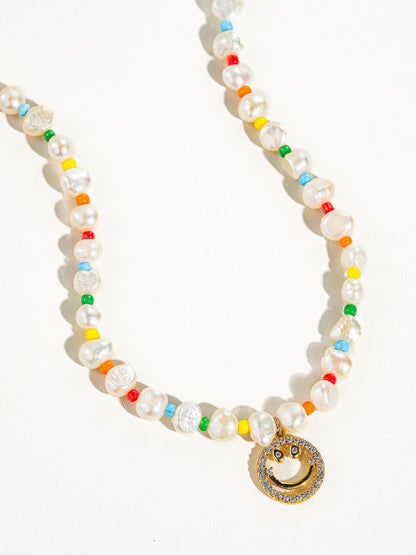 Sunshine & Smiles Pearl Choker Necklace