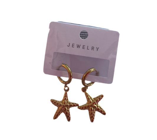 Starfish Huggie Earrings