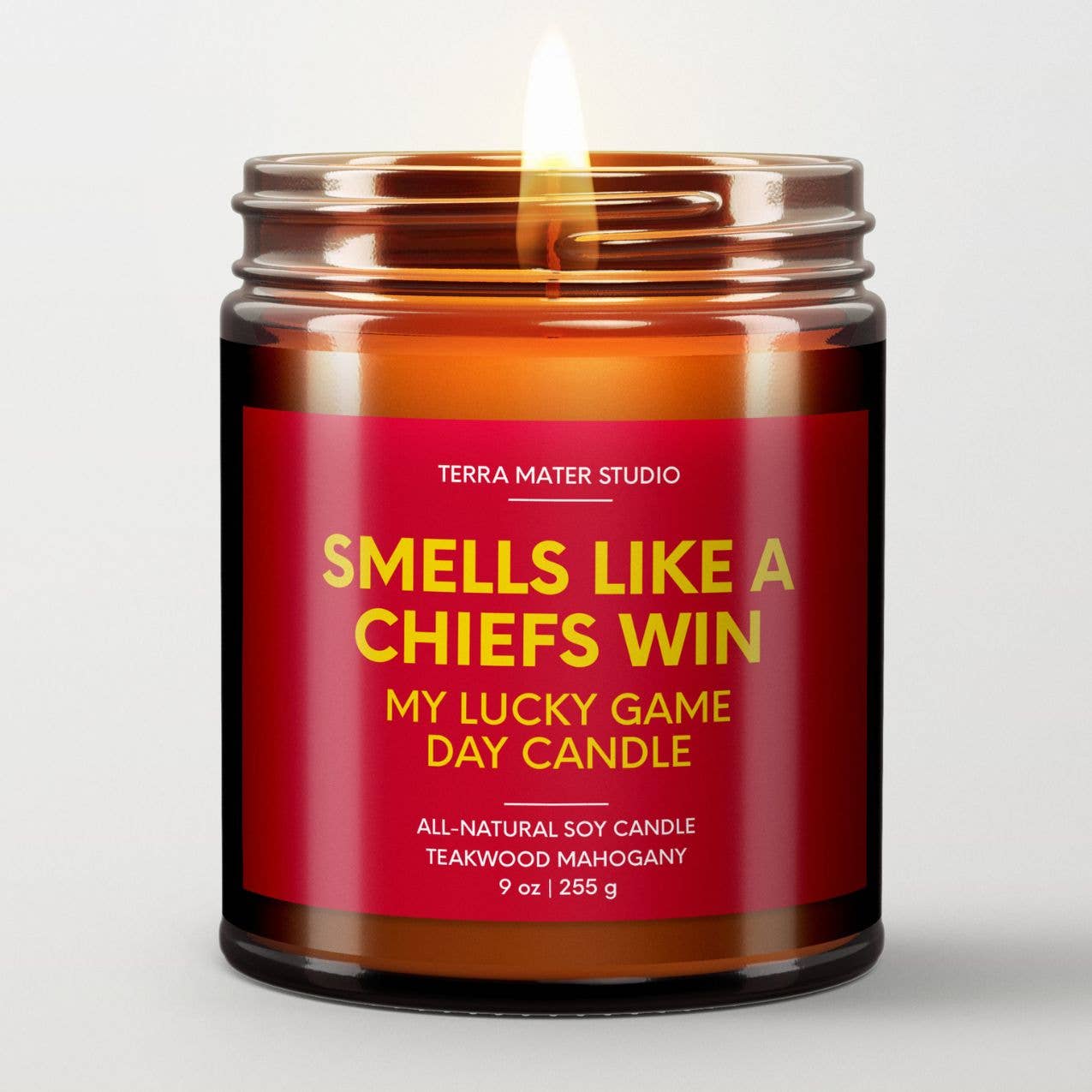 Smells Like A Chiefs Win | Game Day Candle | Chiefs Merch
