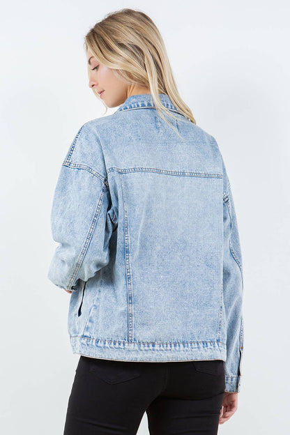 Relaxed Denim Jacket, Oversized Denim Jacket