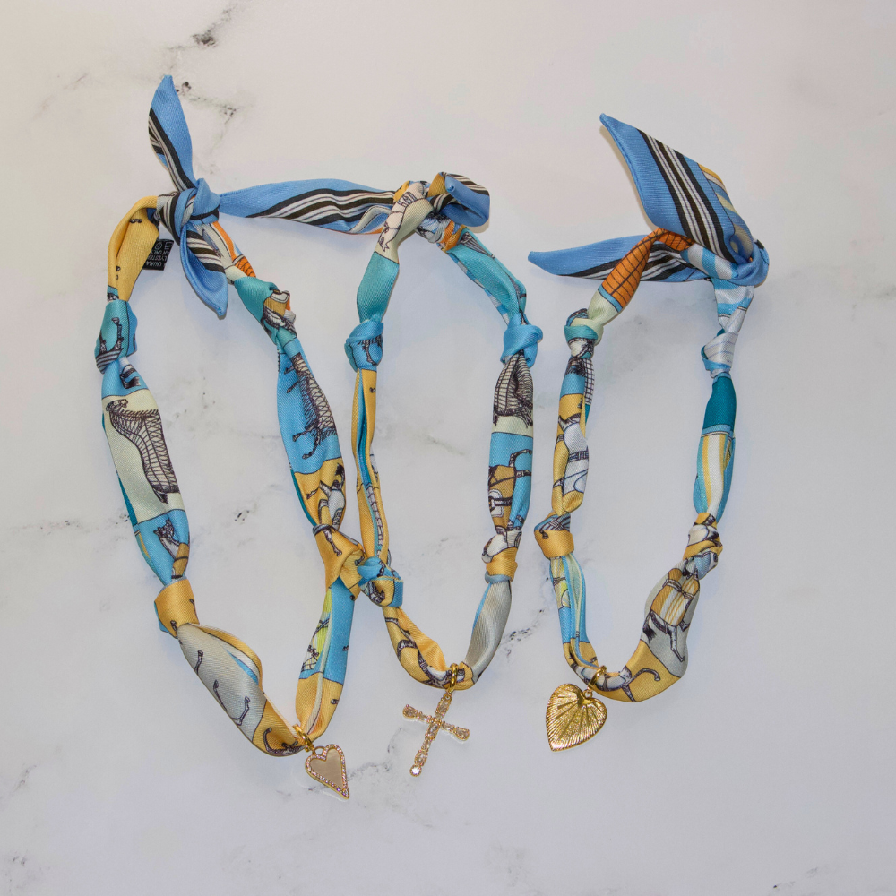 Palm Beach Pony Scarf Necklace