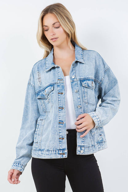 Relaxed Denim Jacket, Oversized Denim Jacket