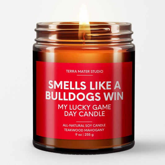 Smells Like A Bulldogs Win Game Day Candle | Bulldogs Merch
