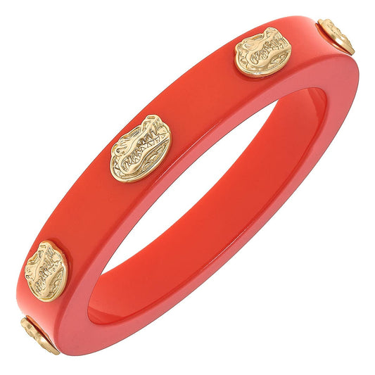 Orange & Blue Resin Logo Bangle
