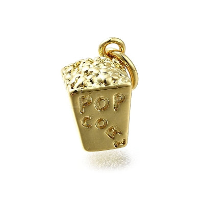 FOOD & BEVERAGE- Gold Popcorn Bucket Charm