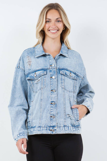 Relaxed Denim Jacket, Oversized Denim Jacket