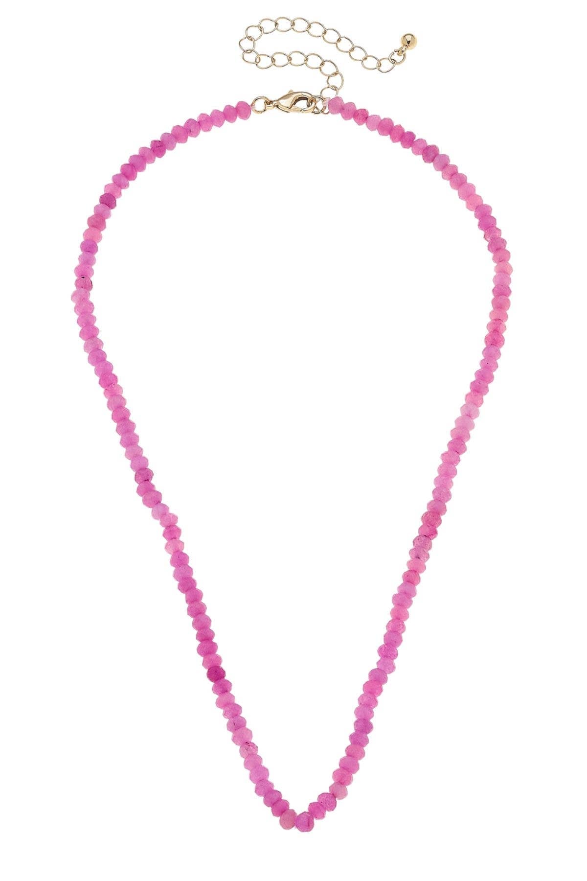 Lucy Gemstone Beaded Multi-Charm Necklace Base