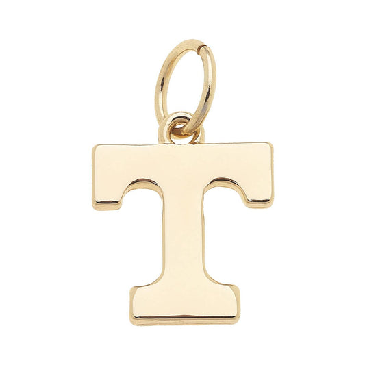 SPORTS- Gold Tennessee Volunteers Shiny Logo Charm