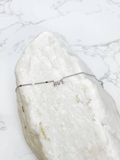 Necklace - 'Mrs' Pendant Necklace