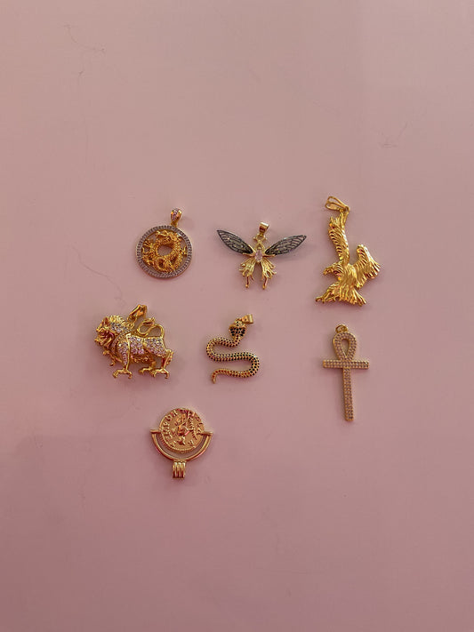 Large Misc Gold Charms