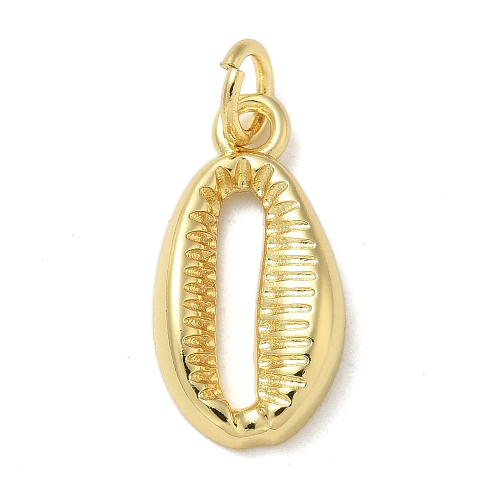 Cowrie Shell Charm Gold
