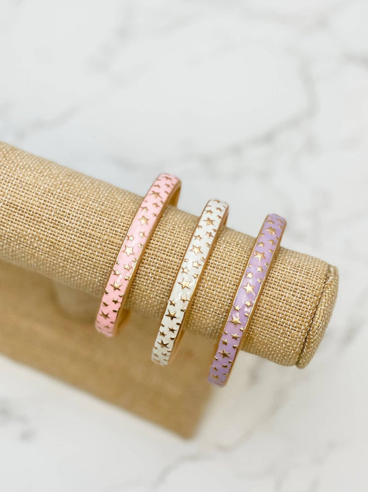 Star Enamel Cuff Bracelet