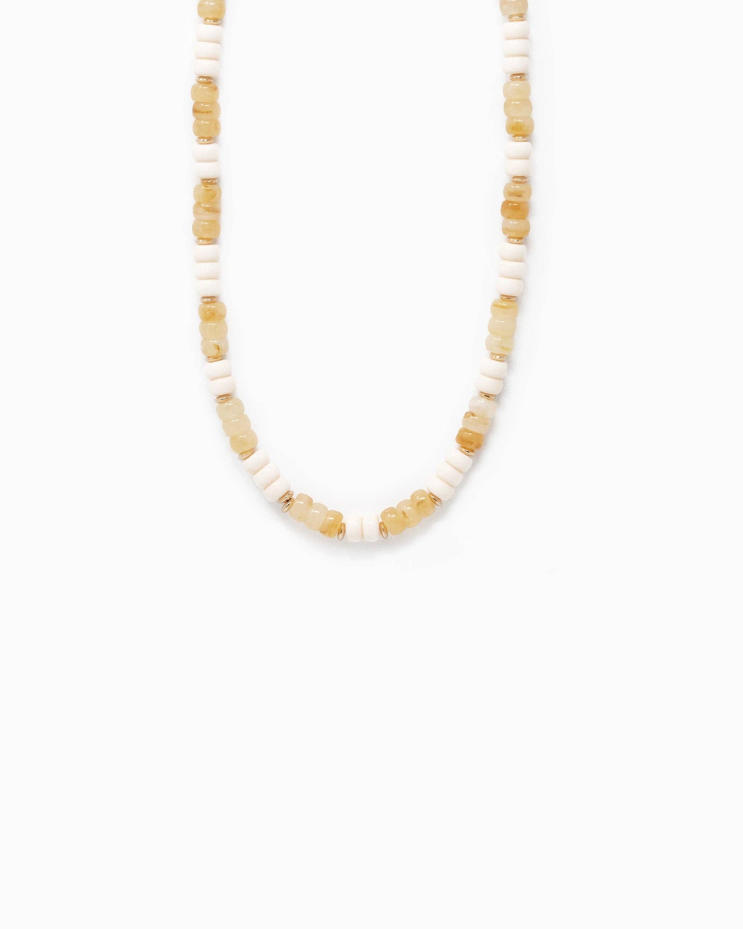 Necklace - Charm Bar - Multi-Color Beaded Necklace