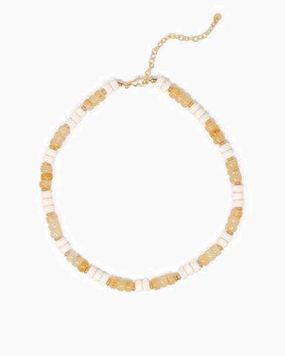 Necklace - Charm Bar - Multi-Color Beaded Necklace