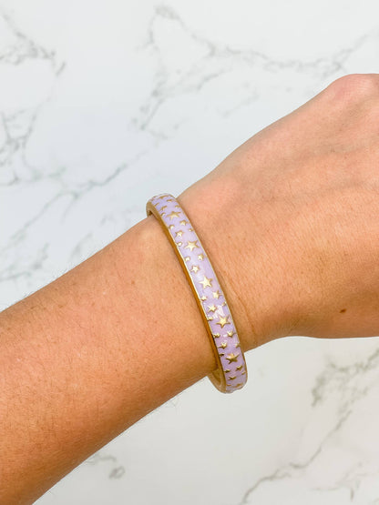 Star Enamel Cuff Bracelet