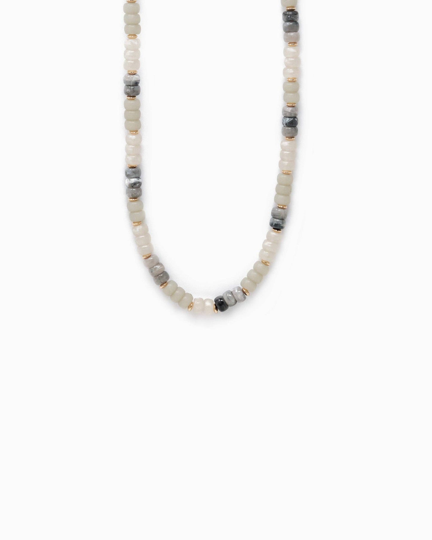 Necklace - Charm Bar - Multi-Color Beaded Necklace