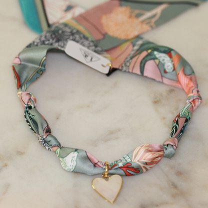 Callie Heart Scarf Necklace
