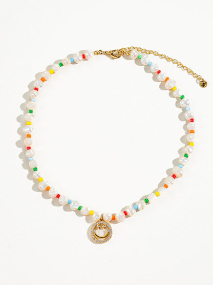 Sunshine & Smiles Pearl Choker Necklace