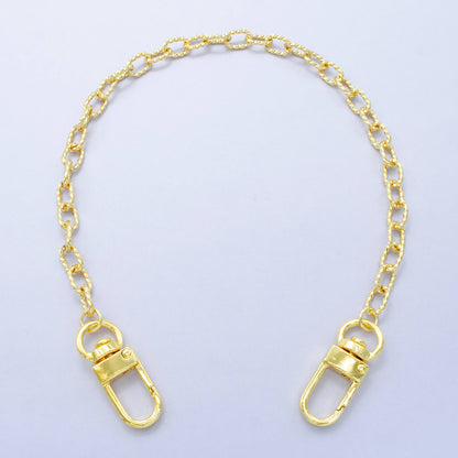 Texture Bag Charm Gold Filled Purse Chain DIY Handbag Charm