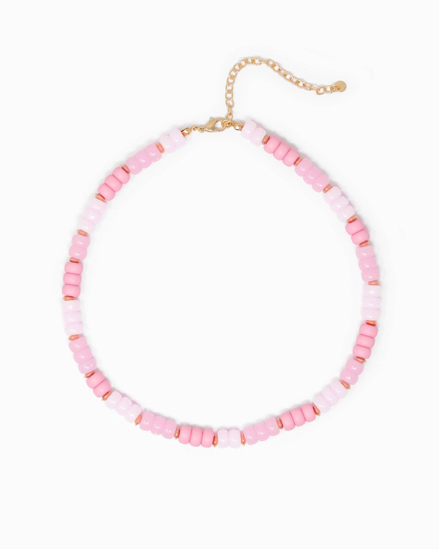 Necklace - Charm Bar - Multi-Color Beaded Necklace