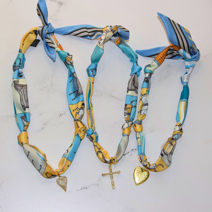 Palm Beach Pony Scarf Necklace