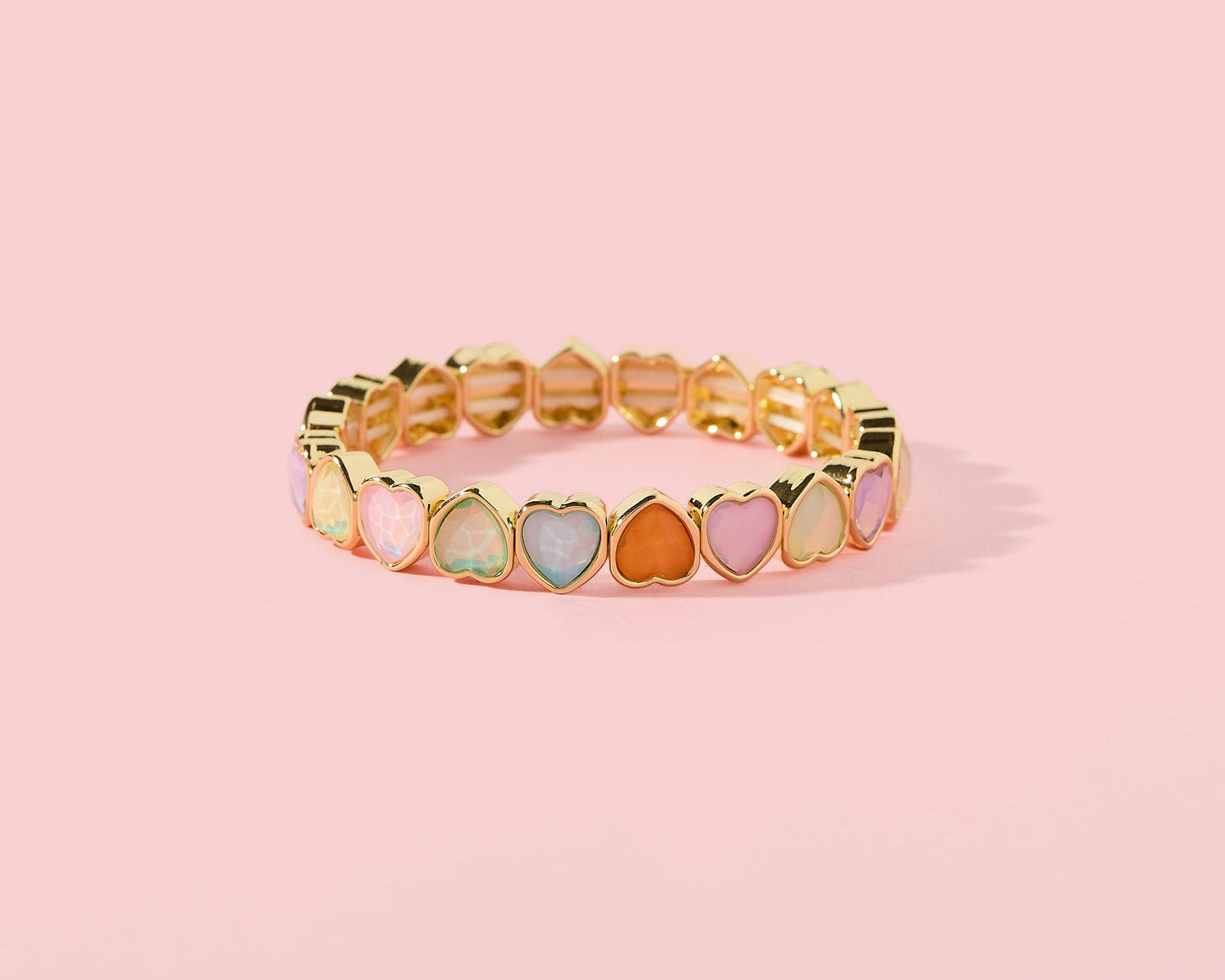 Tween Valentine Heart Bracelets – Colorful Stretch Bracelets