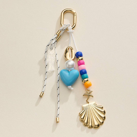 Nautical-Inspired Beaded Bag Charm