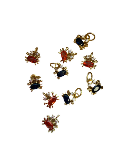 MINI- Gold Crab Charm