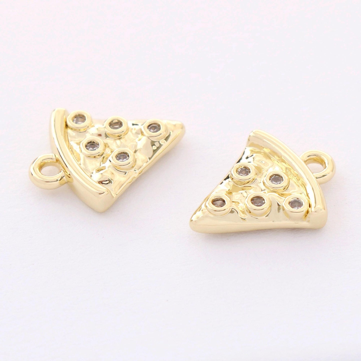 FOOD & BEVERAGE- Gold Pizza Charm