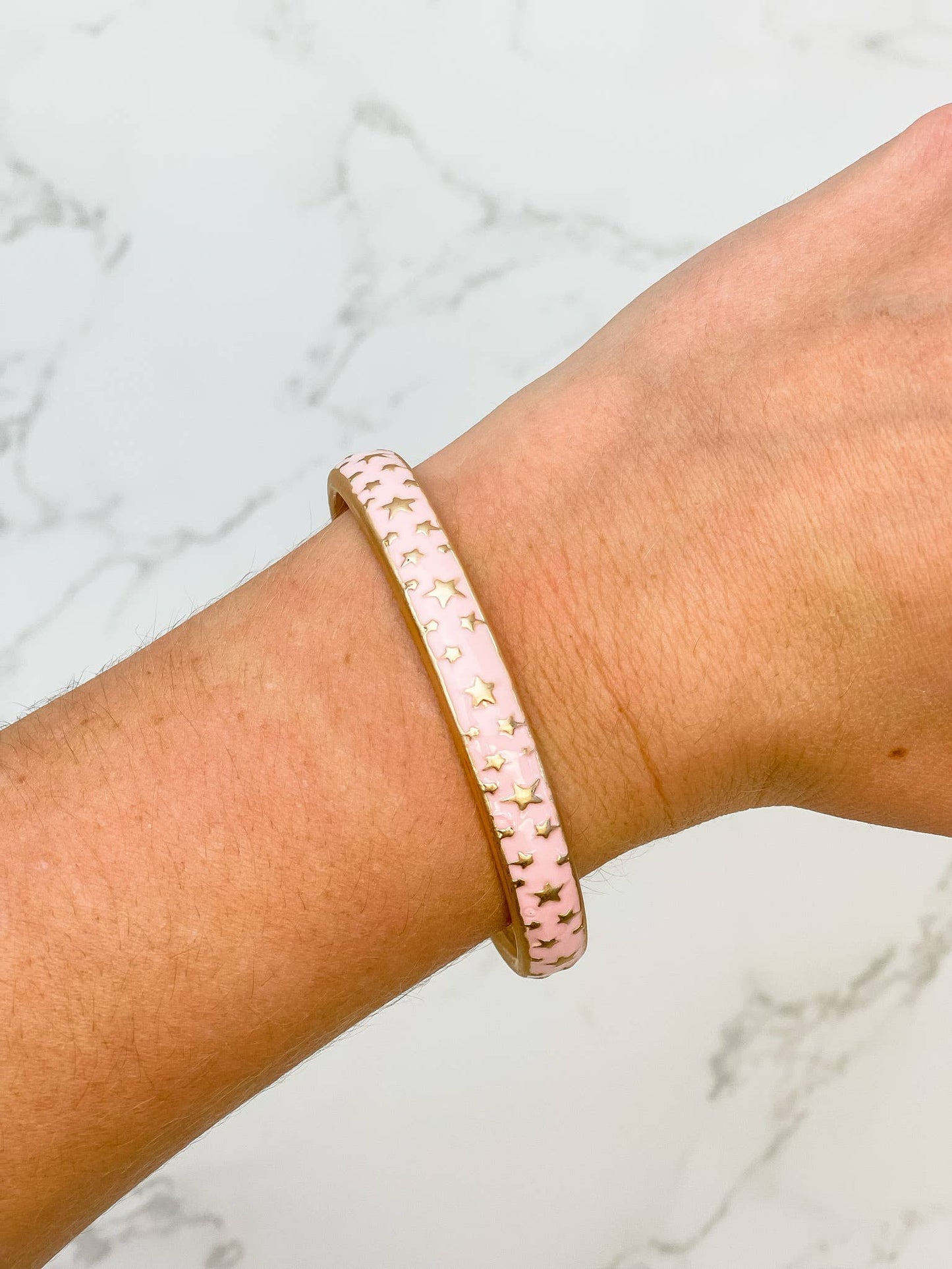 Star Enamel Cuff Bracelet