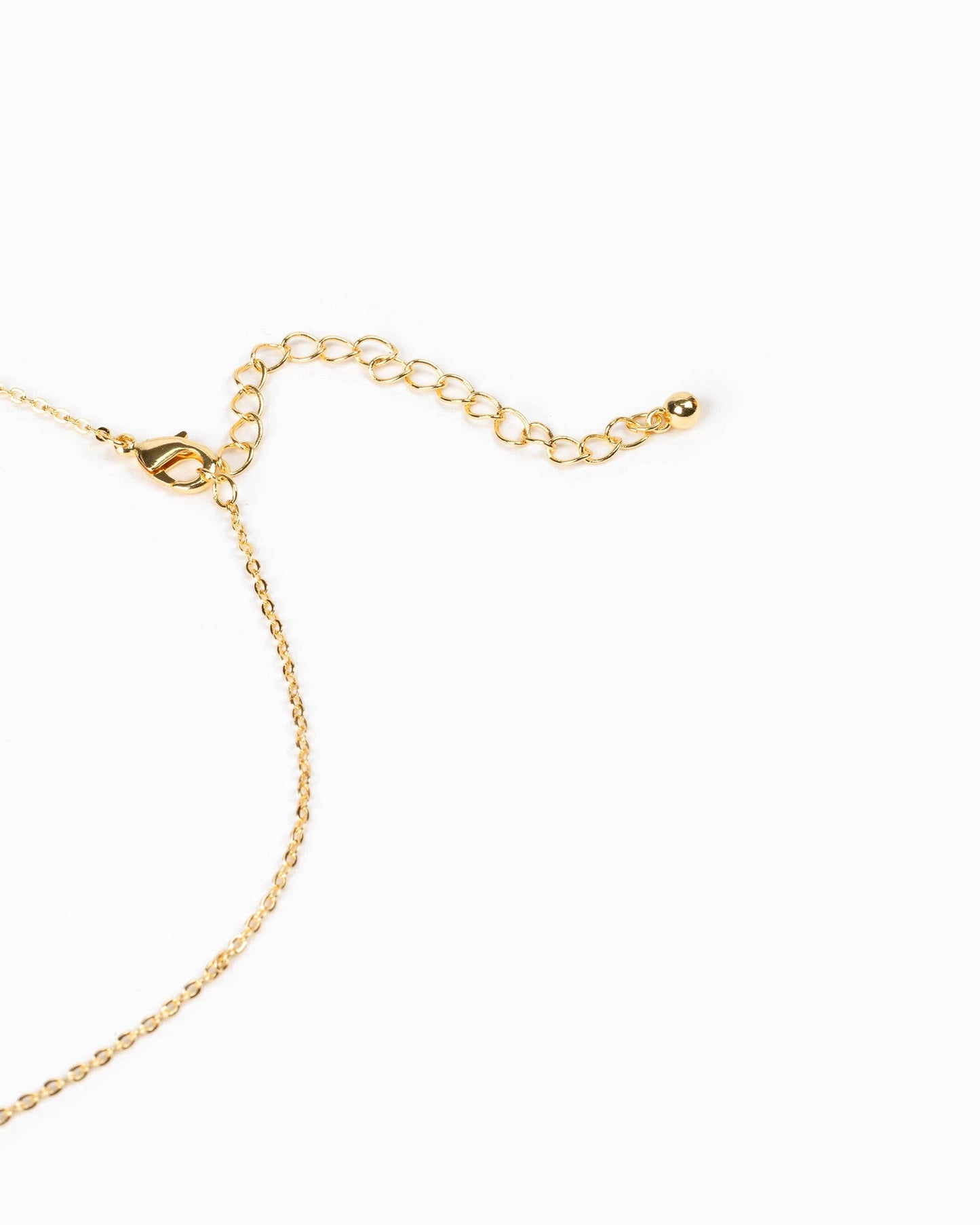 Color Heart Locket Mini Pearl Charm Necklace