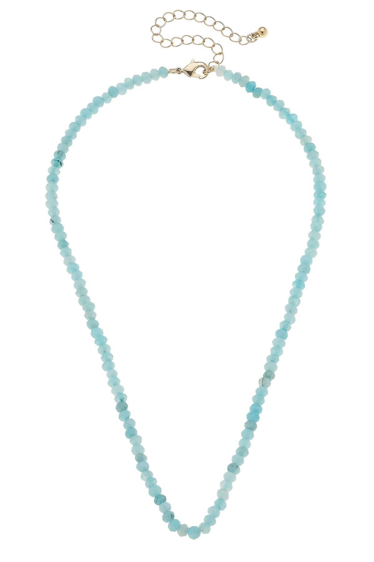 Lucy Gemstone Beaded Multi-Charm Necklace Base